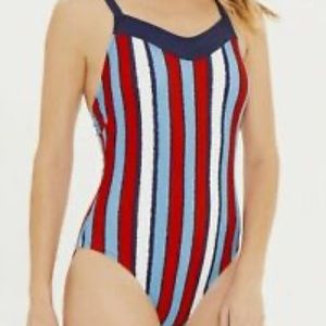 NWT Cupshe Striped One Piece Swimsuit size L